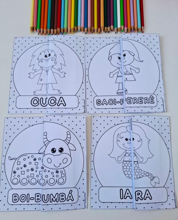 Atividade interativa - Personagens do folclore (Ed. Infantil)