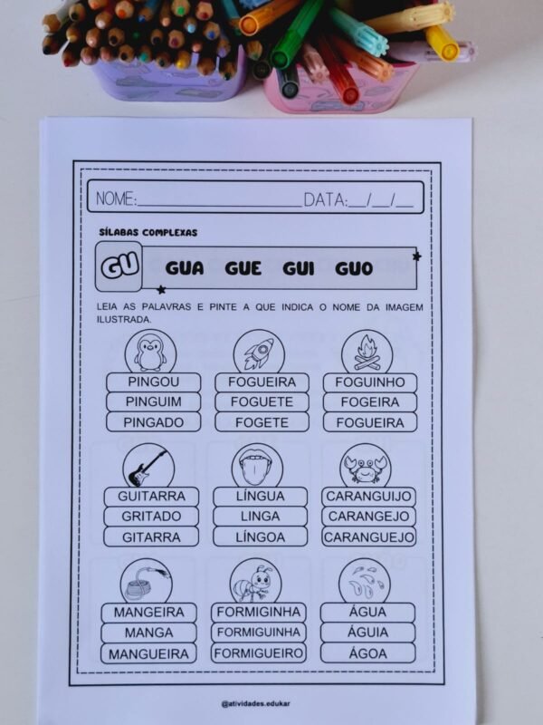 Sílabas complexas - Pacote de atividades - Imagem 5
