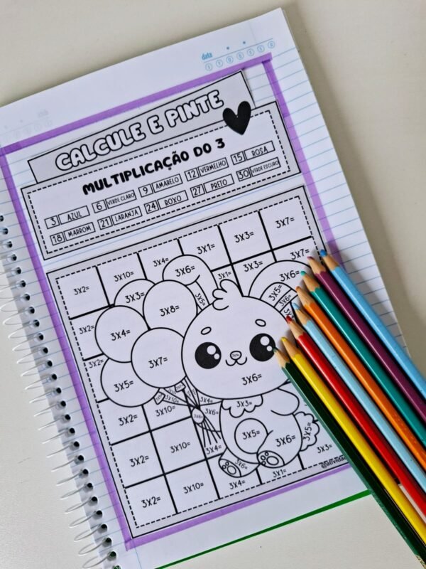 Calcule e pinte - Multiplicação e divisão - Imagem 10