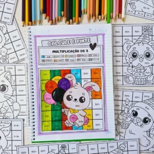 Calcule e pinte - Multiplicação e divisão