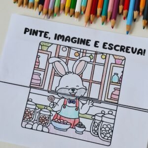Pinte, imagine e escreva