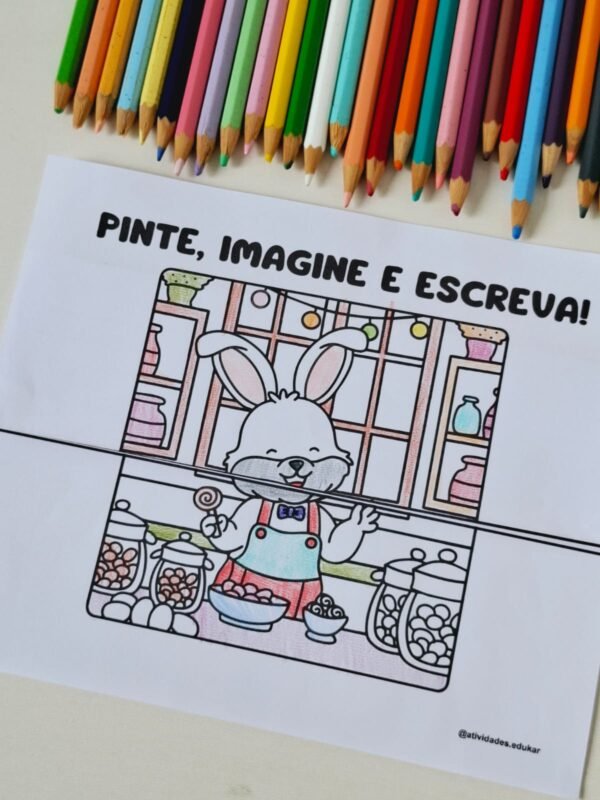Pinte, imagine e escreva