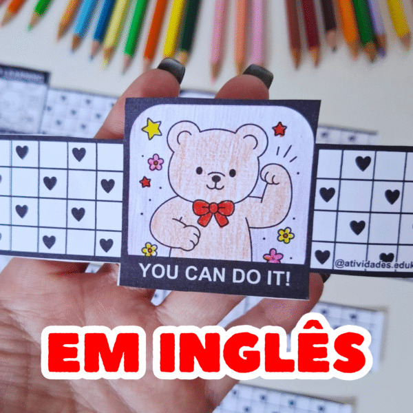 Pulseiras de incentivos EM INGLÊS