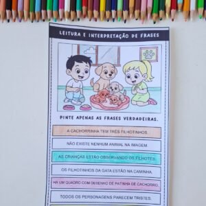 Leitura e interpretação de frases