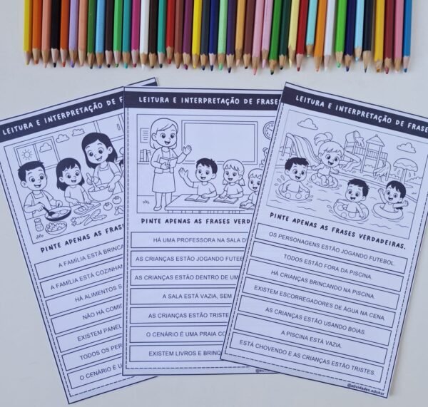 Leitura e interpretação de frases