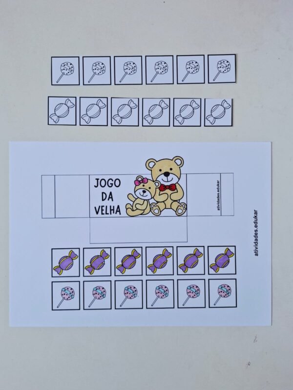 Jogo da Velha com Porta-Doces - Imagem 7