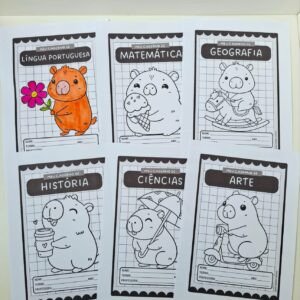 Capinhas de caderno - 5 opções de temas