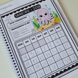 Complete o calendário - Fundo do mar