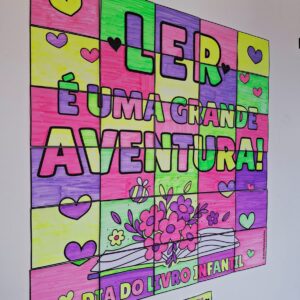 Pôster mosaico - Dia do livro infantil