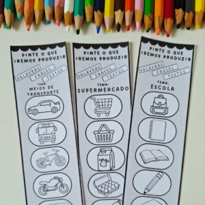 Tirinhas para ditado, frases ou textos