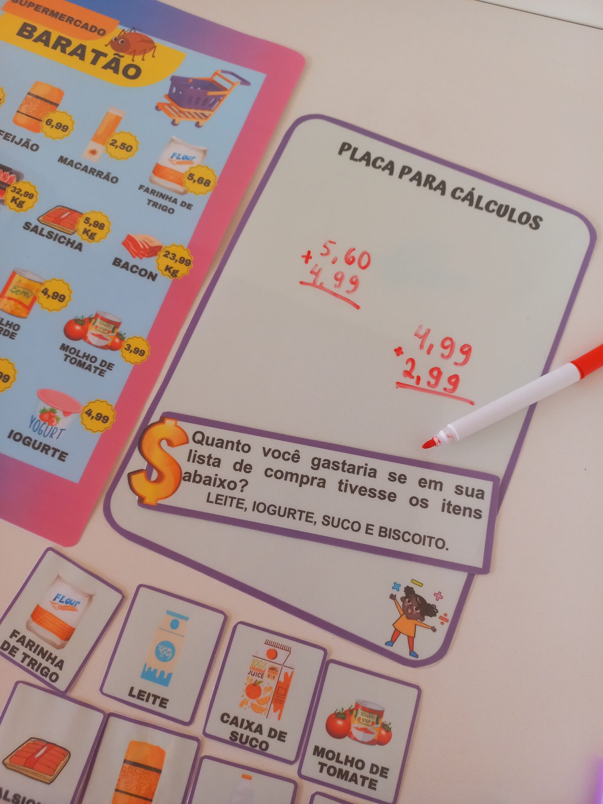 SUPERMERCADO BARATÃO (operações de ADIÇÃO, SUBTRAÇÃO, MULTIPLICAÇÃO E DIVISÃO com reserva.) - Imagem 6