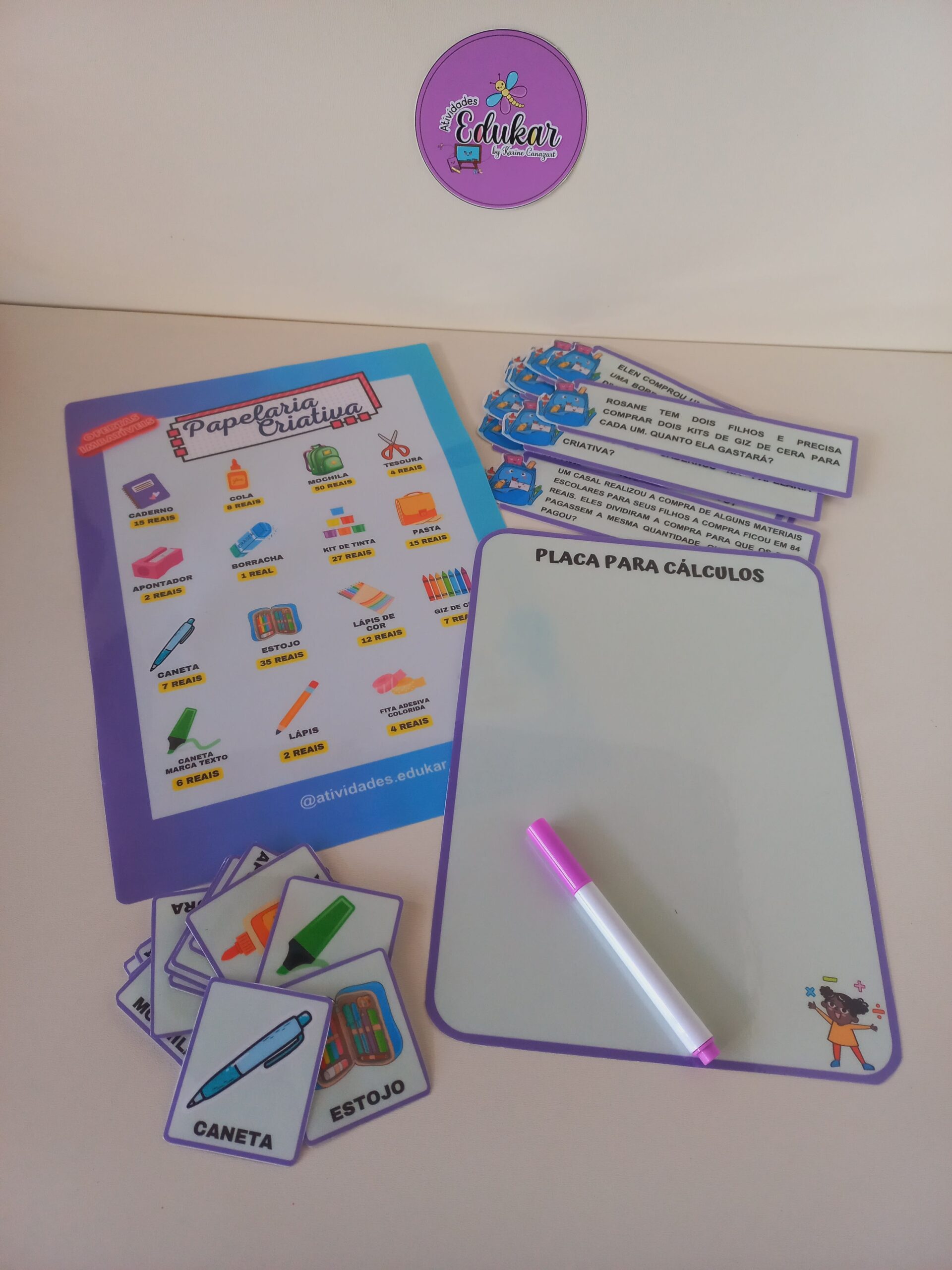 Papelaria Criativa (adição, subtração, multiplicação e divisão com reserva) - Imagem 7