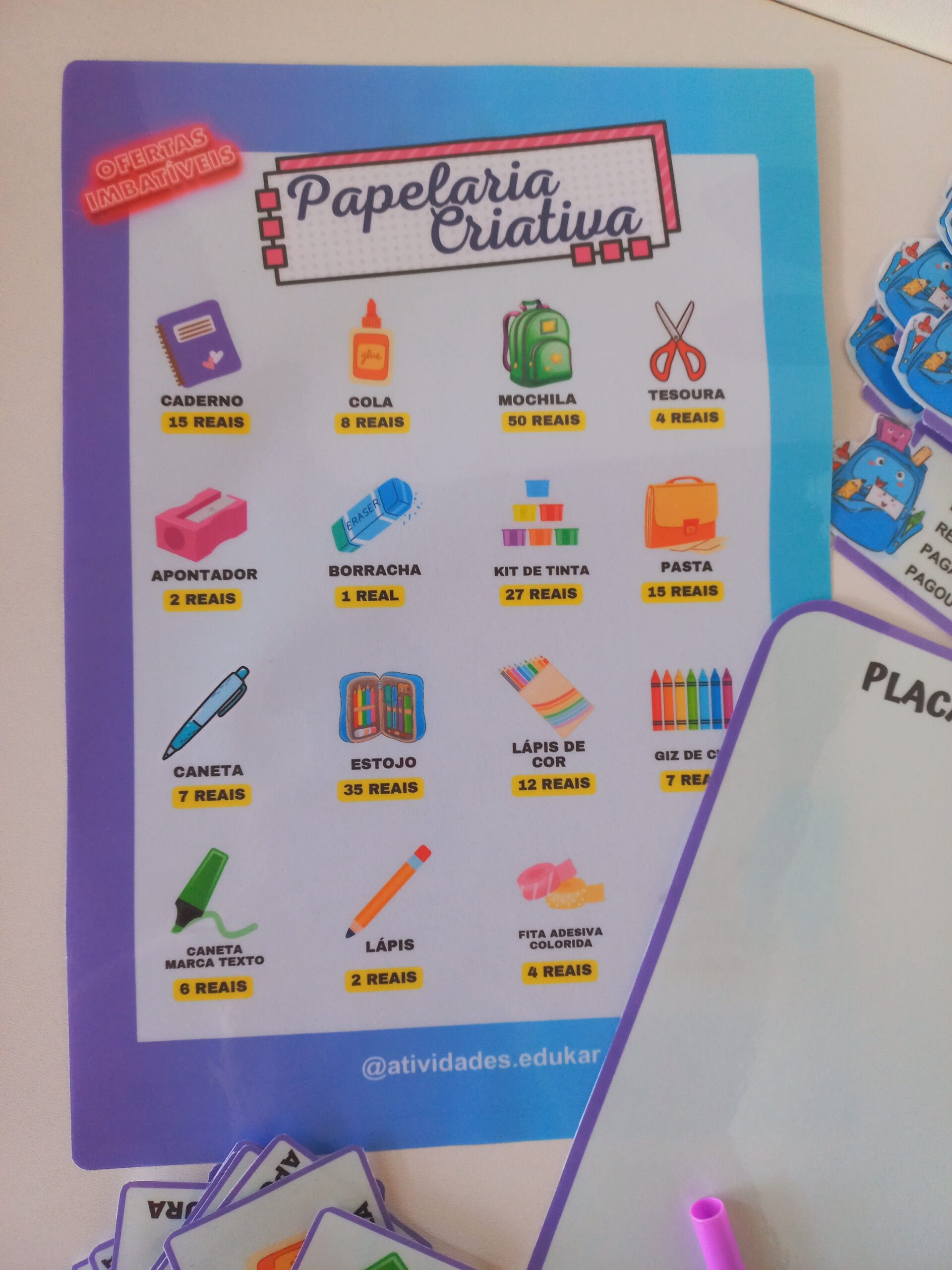 Papelaria Criativa (adição, subtração, multiplicação e divisão com reserva) - Imagem 6