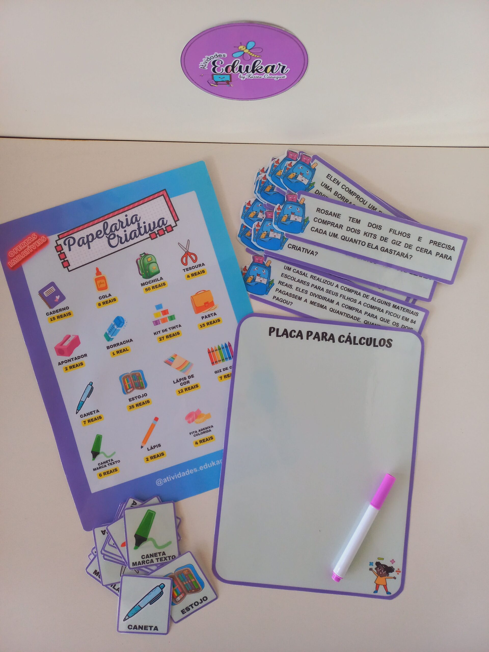 Papelaria Criativa (adição, subtração, multiplicação e divisão com reserva) - Imagem 2