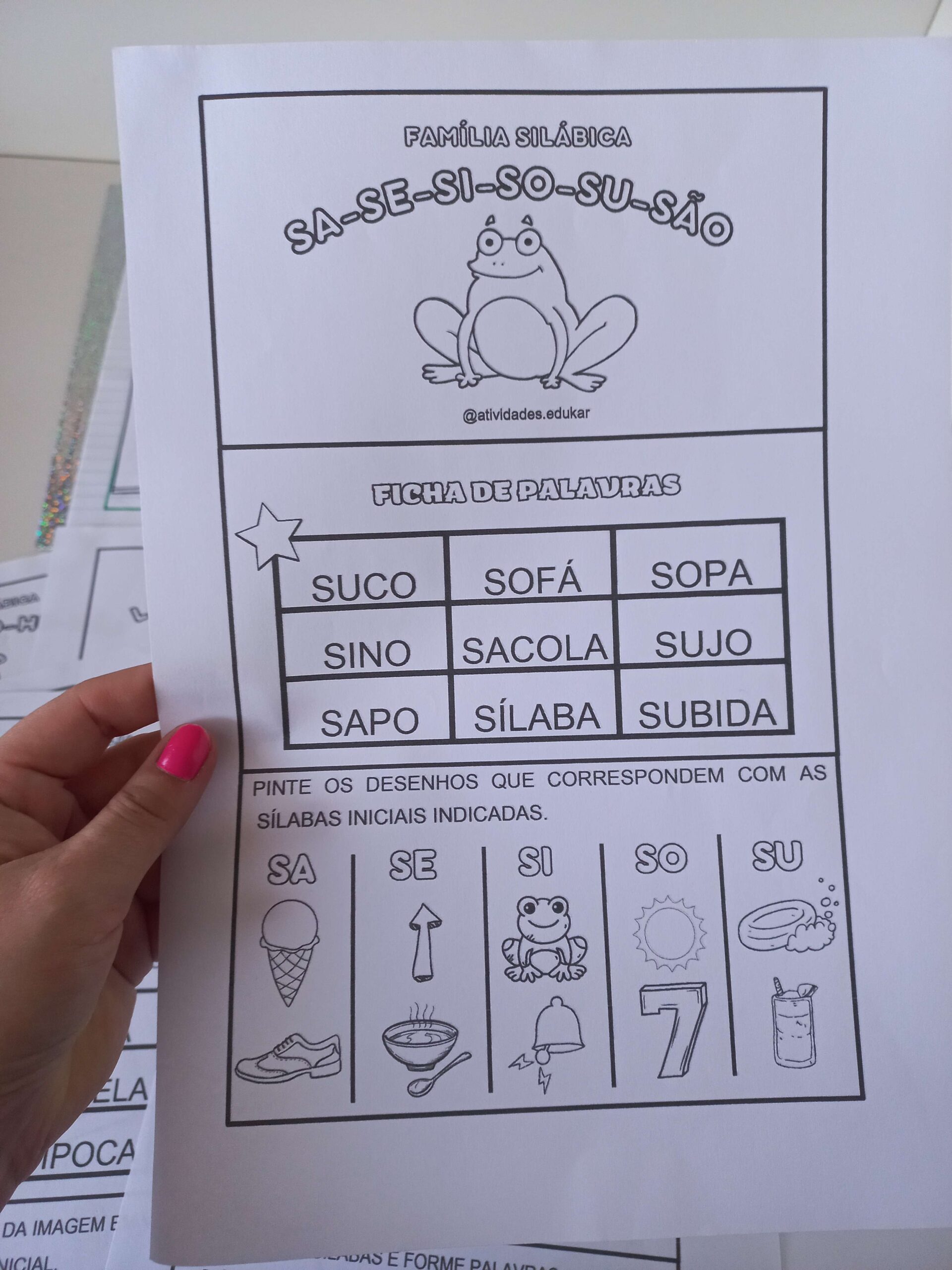 Folhetinhos de Sílabas Simples - Imagem 3
