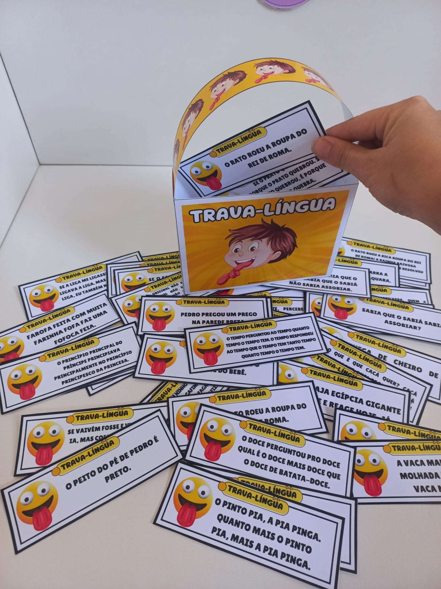 Sacolinha de trava-língua