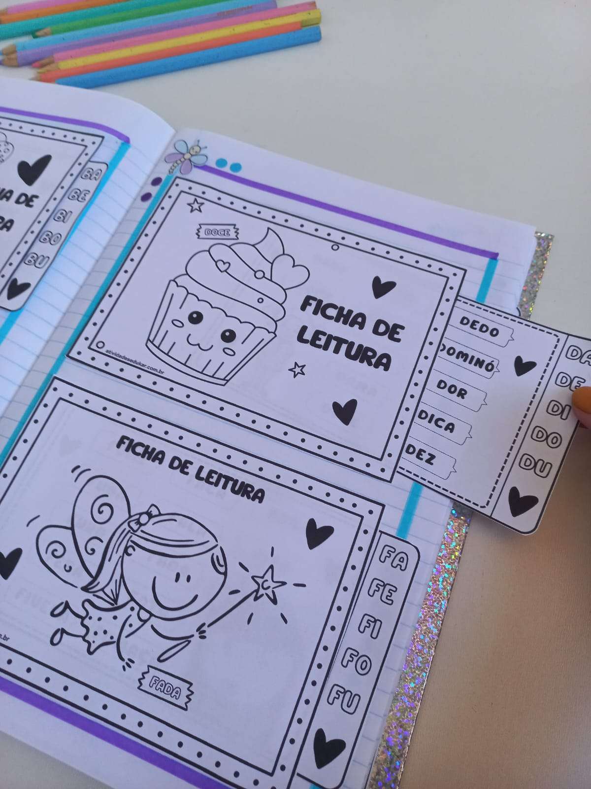 Fichas de leitura de palavras ( SÍLABAS SIMPLES) - Imagem 4