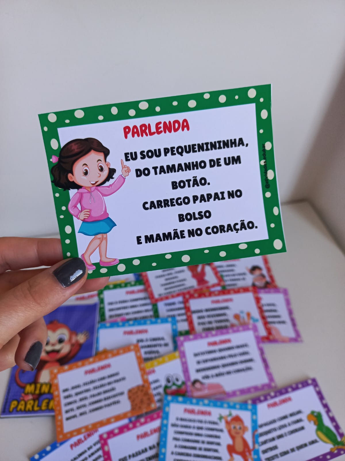 Mini Envelope de parlendas - Imagem 3