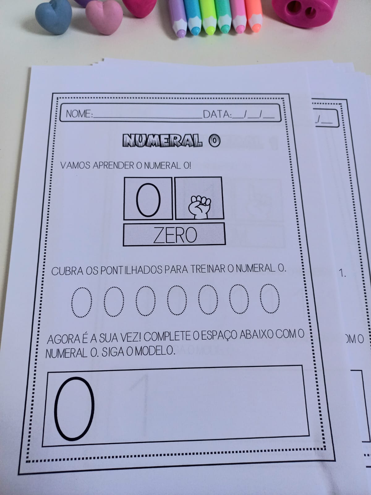 Números de 0 a 9 – Pacote de atividade - Imagem 4