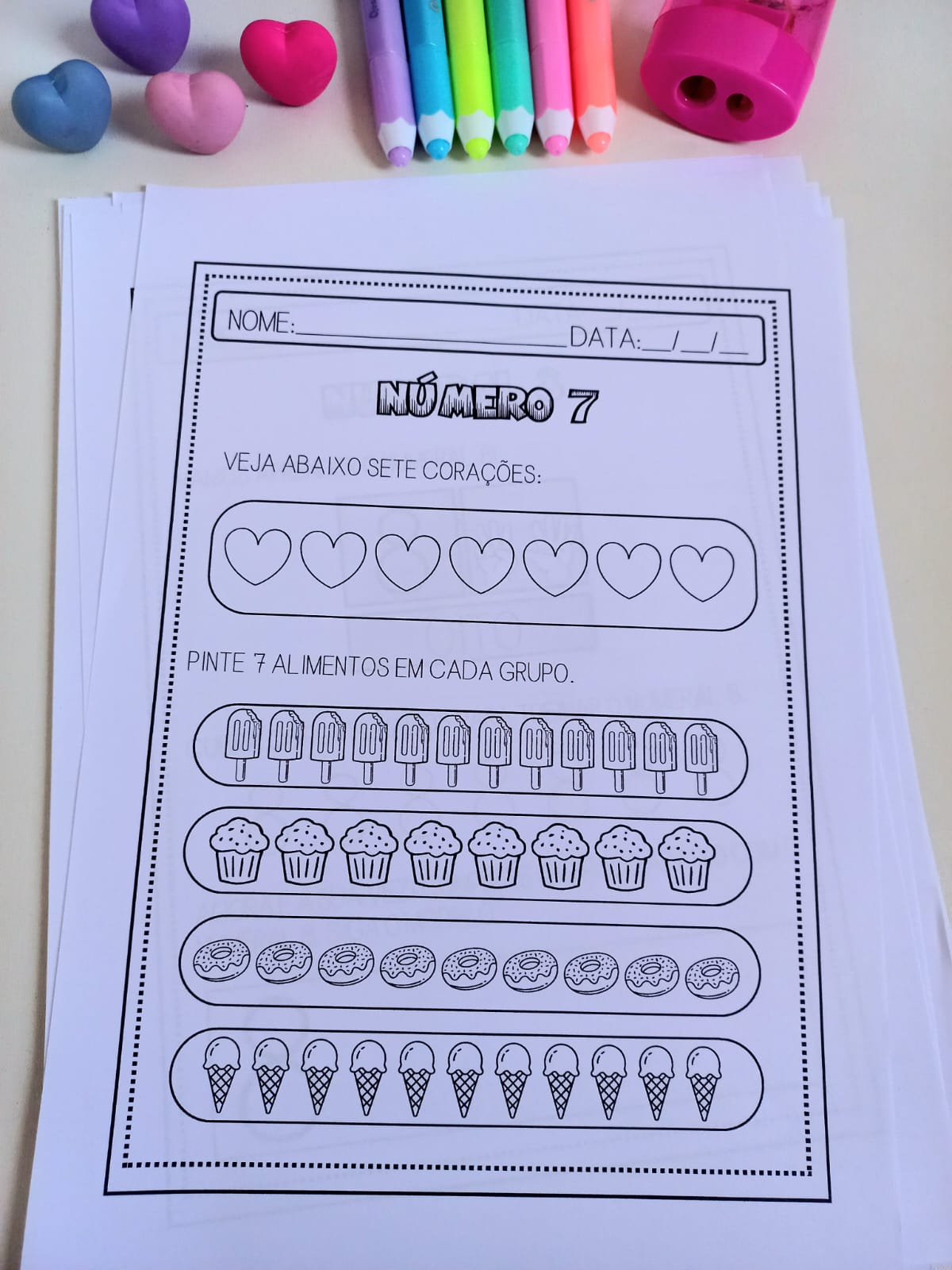 Números de 0 a 9 – Pacote de atividade - Imagem 9