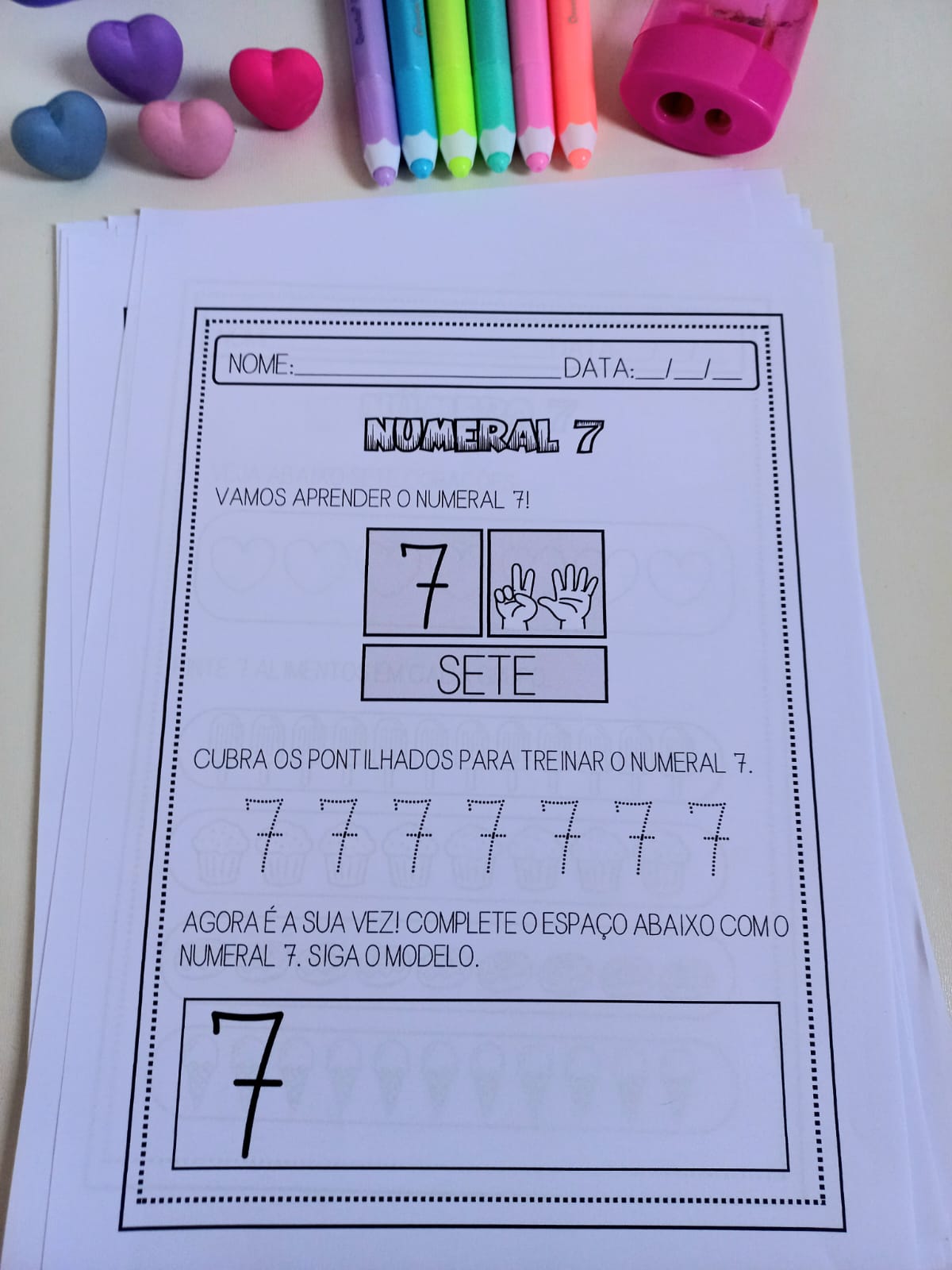 Números de 0 a 9 – Pacote de atividade - Imagem 10