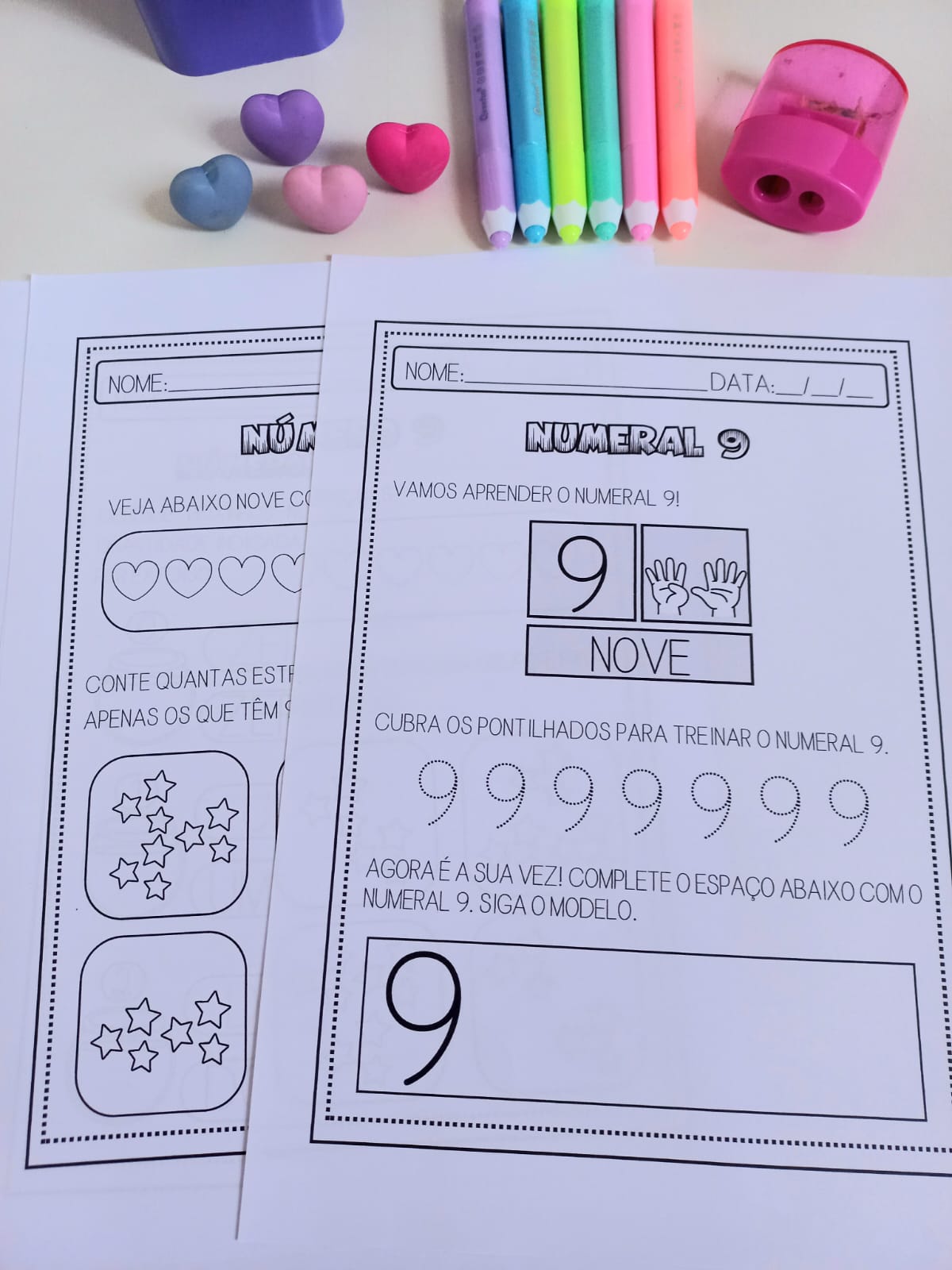 Números de 0 a 9 – Pacote de atividade - Imagem 11