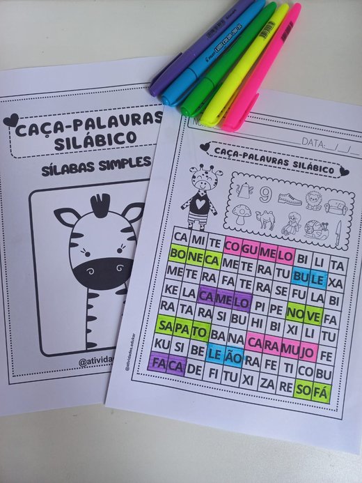 Caça-palavras silábico