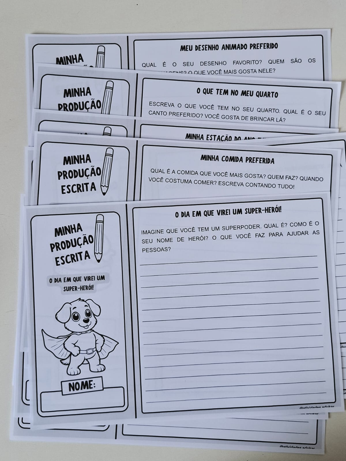 Minhas produções escritas