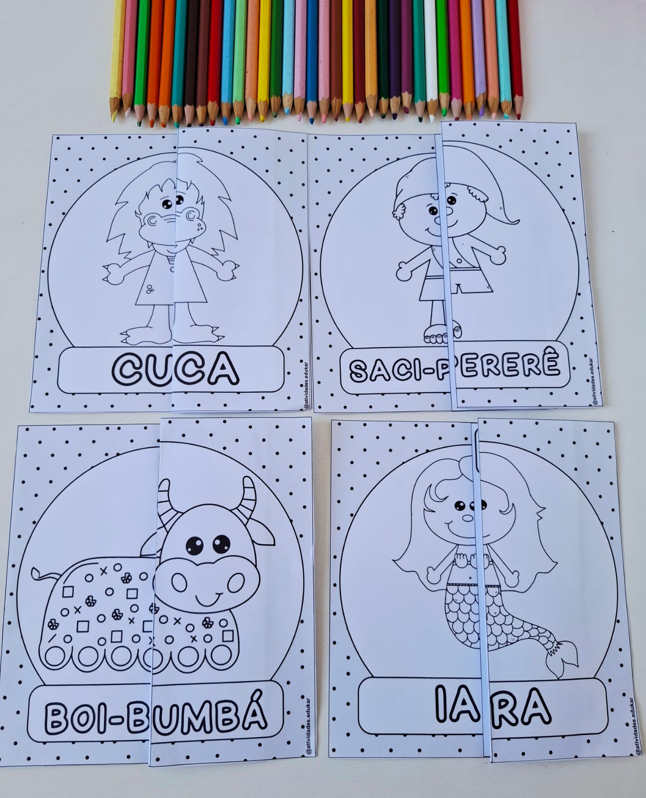 Atividade interativa - Personagens do folclore (Ed. Infantil)