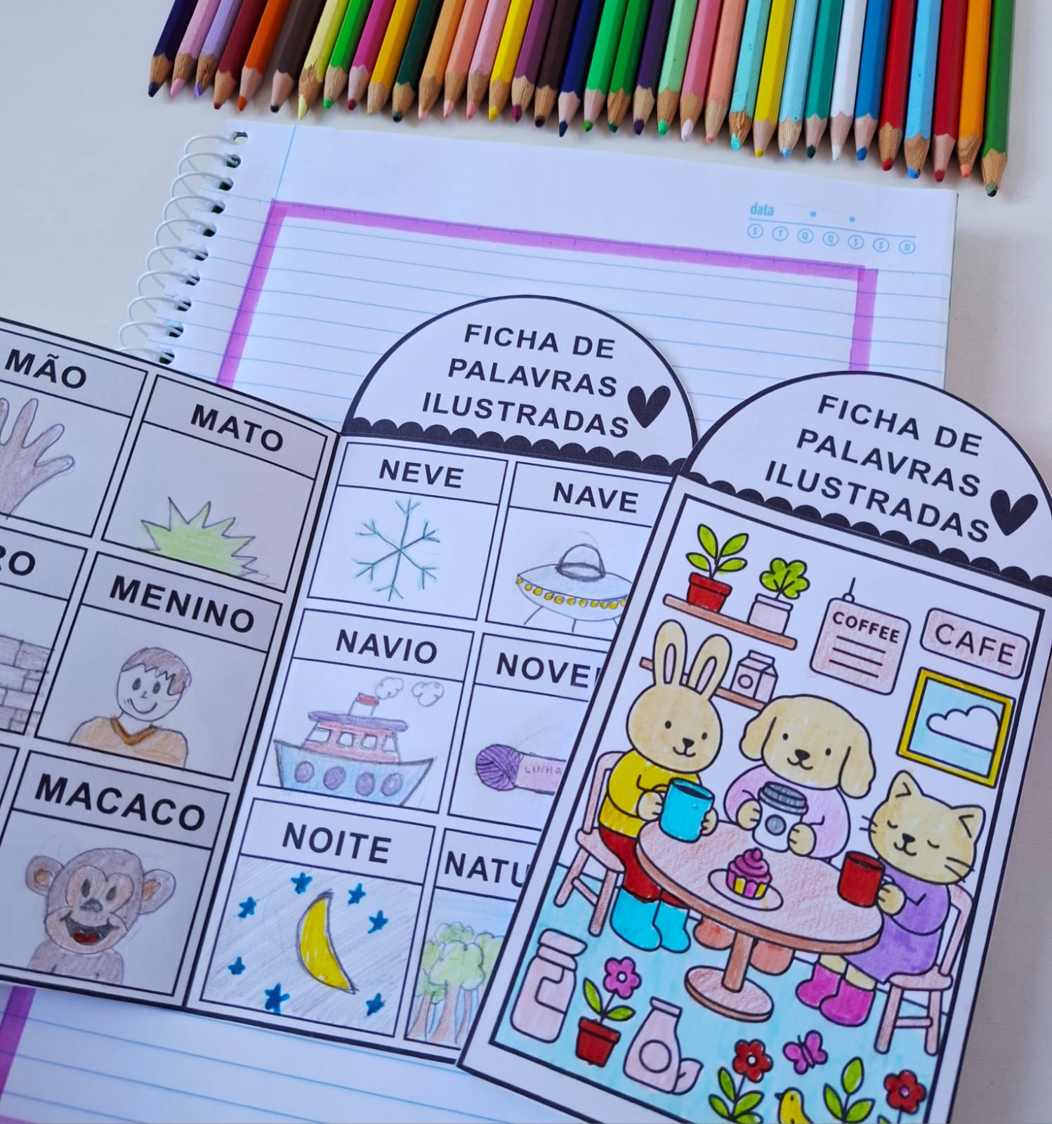 Ficha de palavras ilustradas