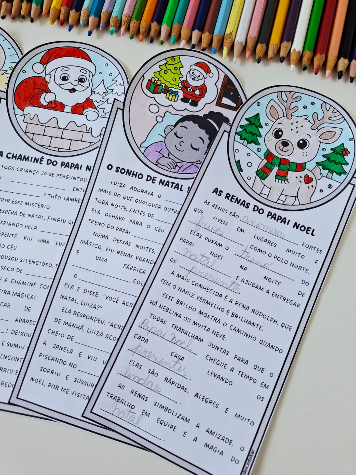 Textos Natalinos - para ler e completar - Imagem 3