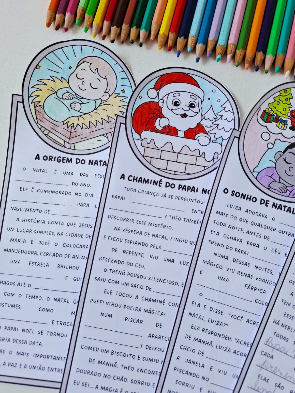 Textos Natalinos - para ler e completar - Imagem 4