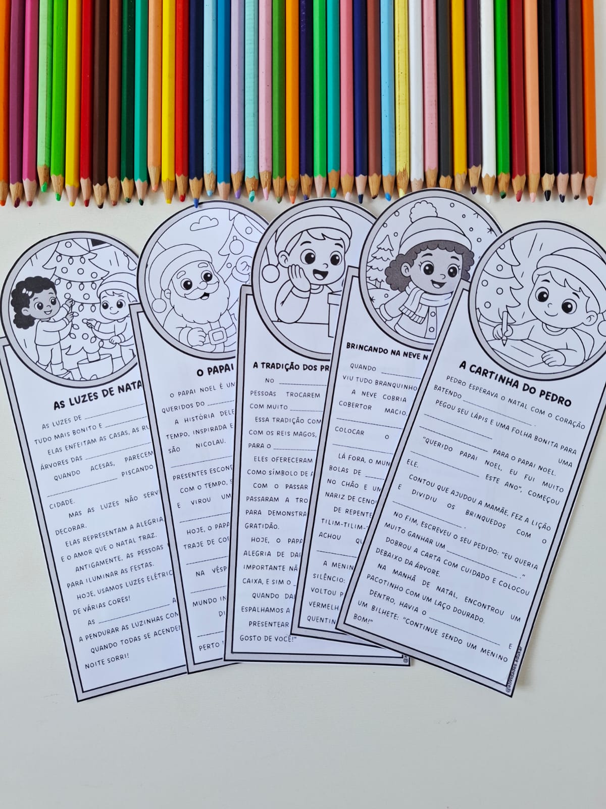 Textos Natalinos - para ler e completar - Imagem 5