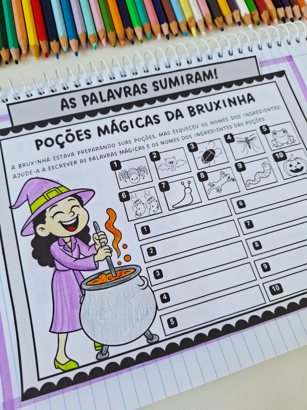 As palavras sumiram - Ditado ilustrado