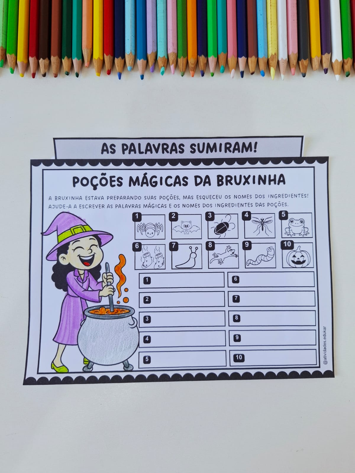 As palavras sumiram - Ditado ilustrado - Imagem 4