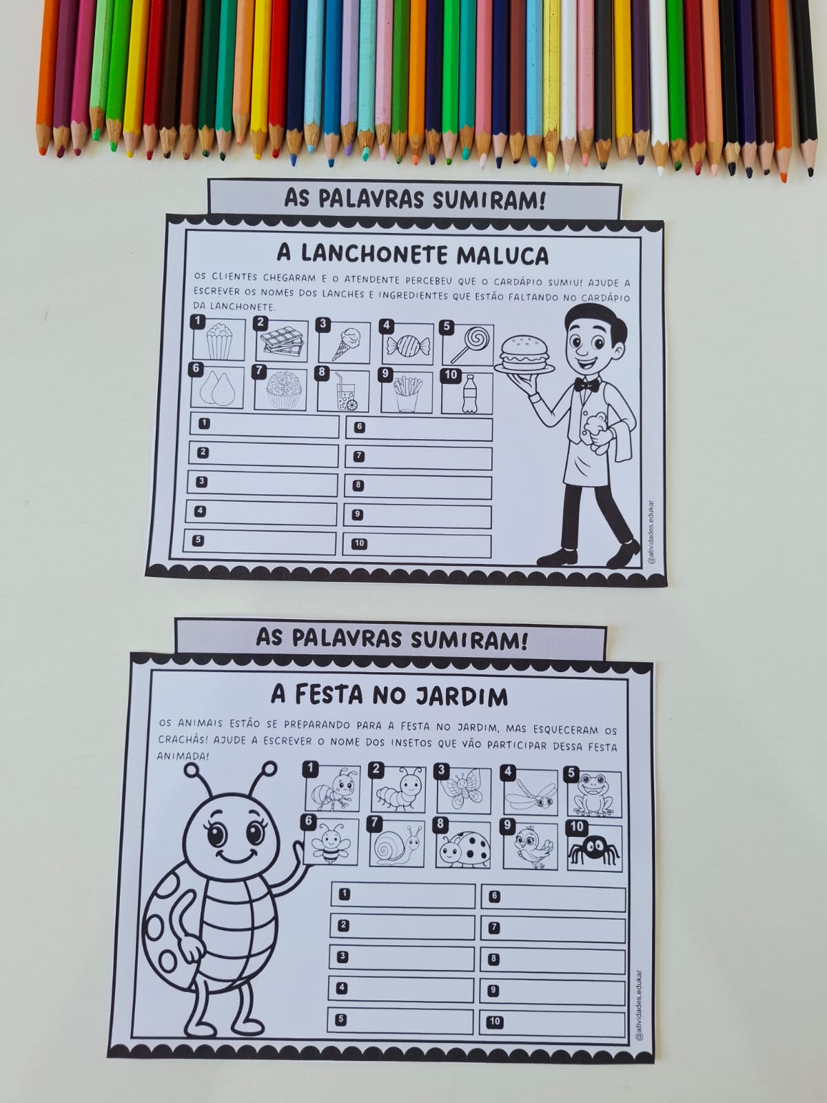 As palavras sumiram - Ditado ilustrado - Imagem 6