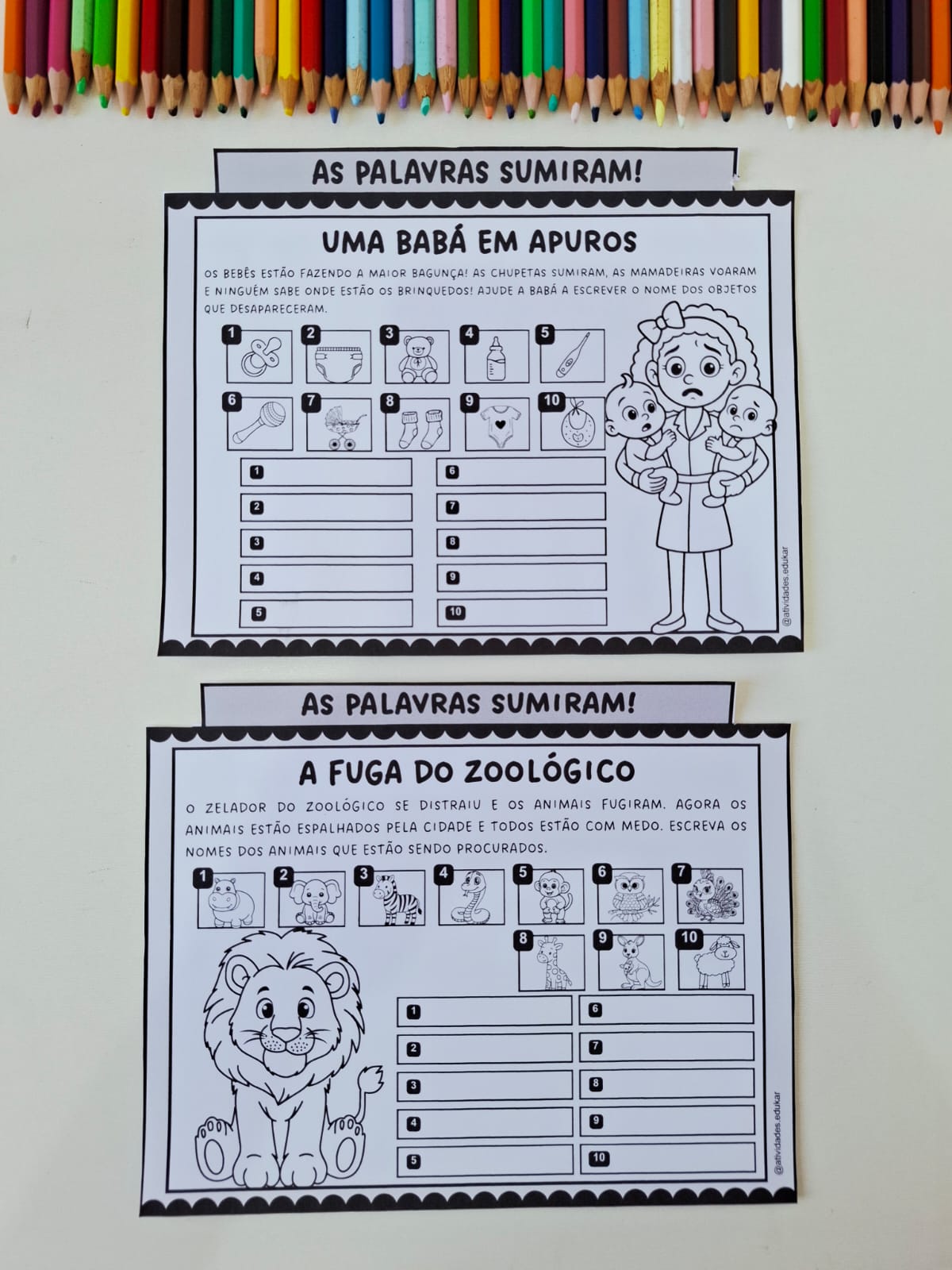 As palavras sumiram - Ditado ilustrado - Imagem 8
