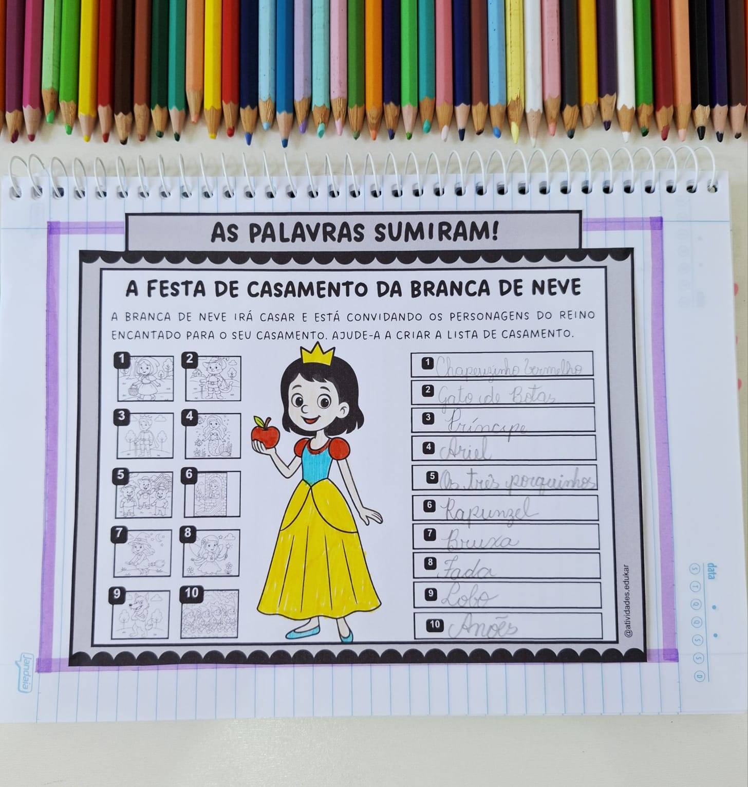 As palavras sumiram - Ditado ilustrado - Imagem 2