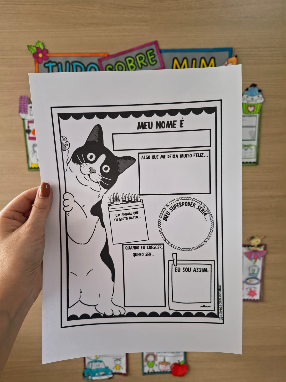 Tudo sobre mim - Atividade/mural de volta às aulas - Imagem 4