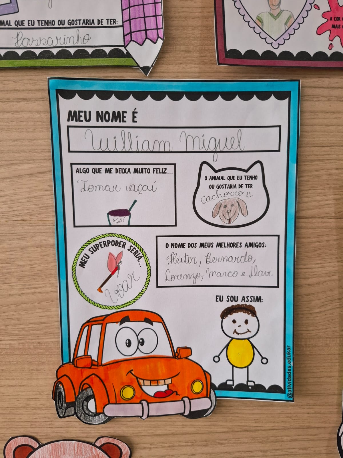 Tudo sobre mim - Atividade/mural de volta às aulas - Imagem 9