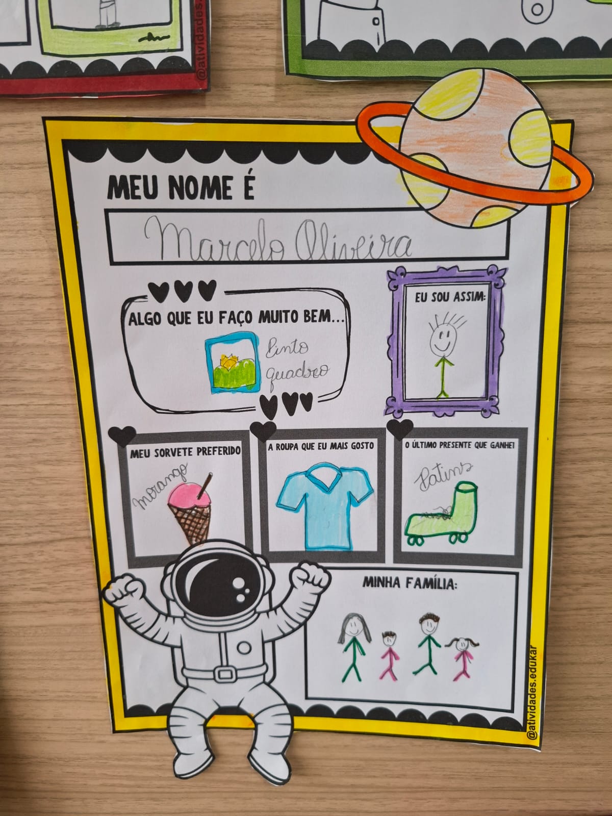 Tudo sobre mim - Atividade/mural de volta às aulas - Imagem 12