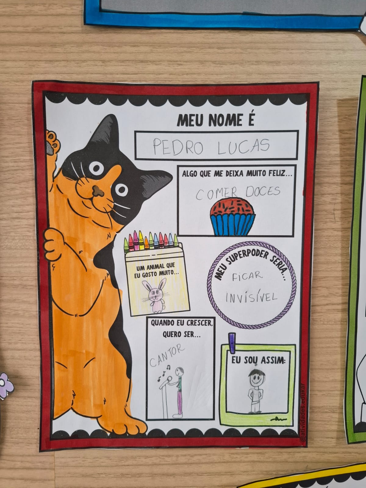Tudo sobre mim - Atividade/mural de volta às aulas - Imagem 13