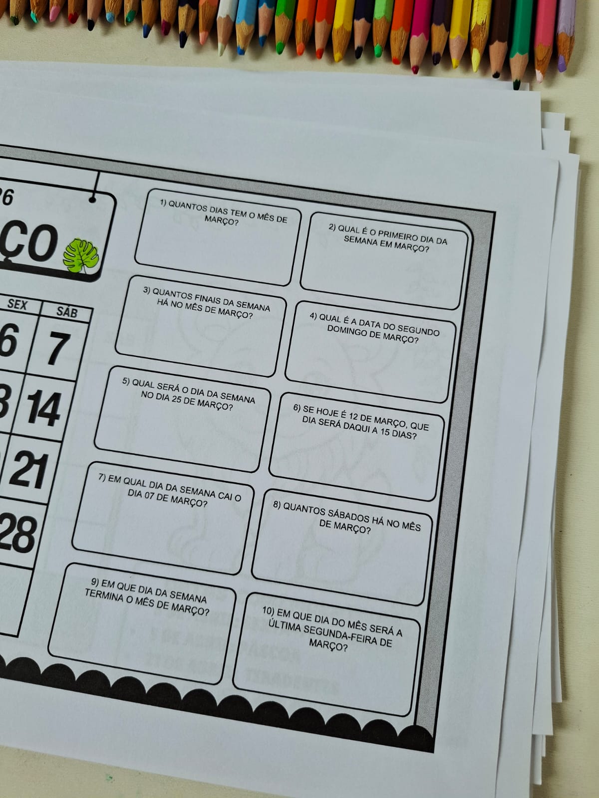 Calendário para Caderno 2026 SAFARI - Imagem 11