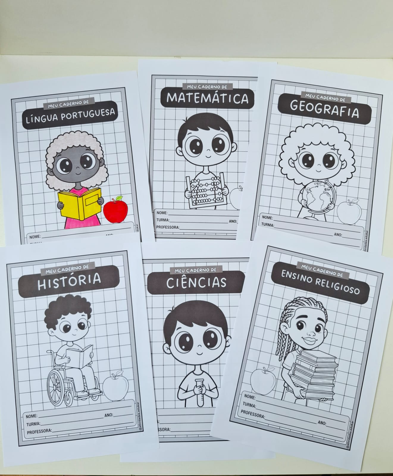 Capinhas de caderno - 5 opções de temas - Imagem 9
