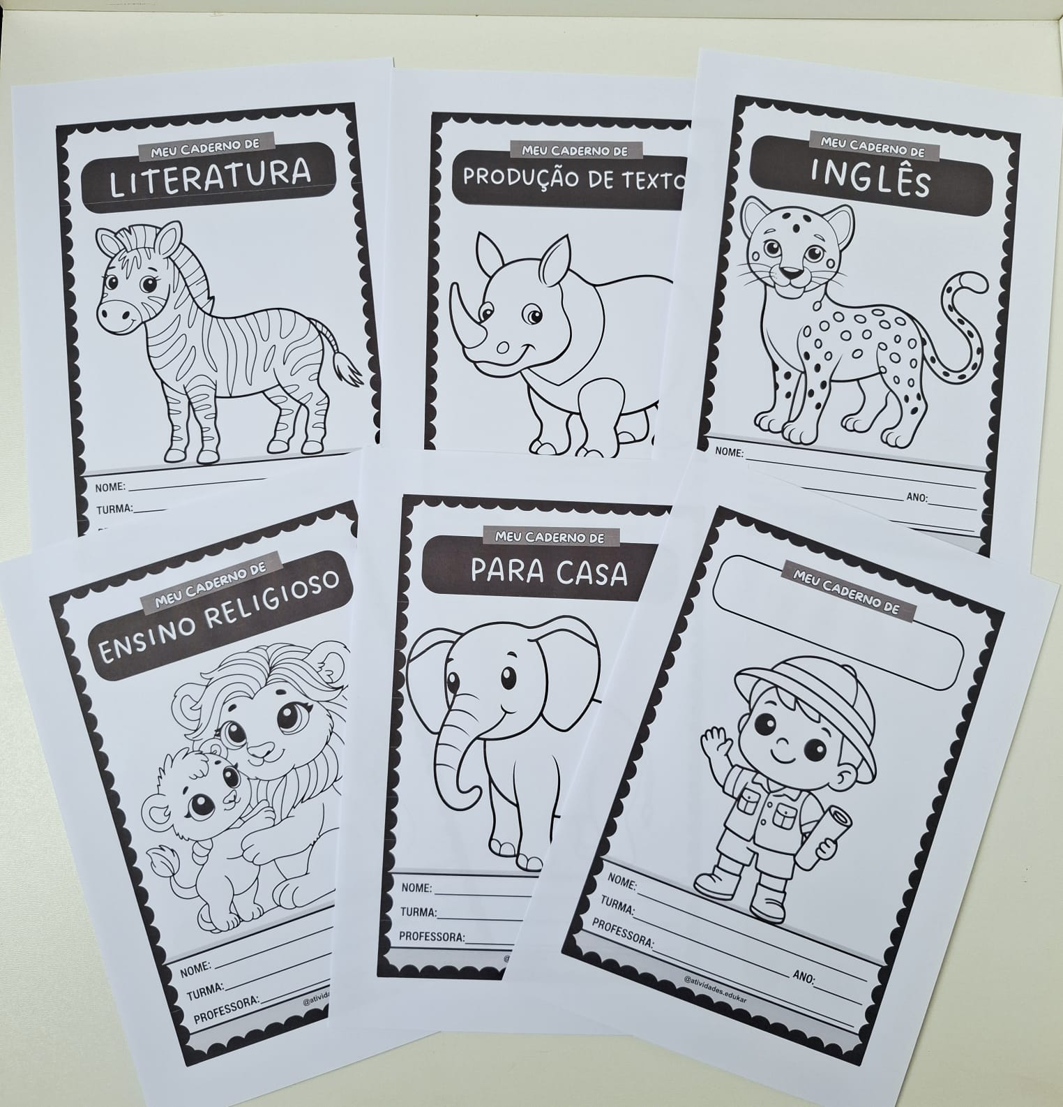Capinhas de caderno - 5 opções de temas - Imagem 8
