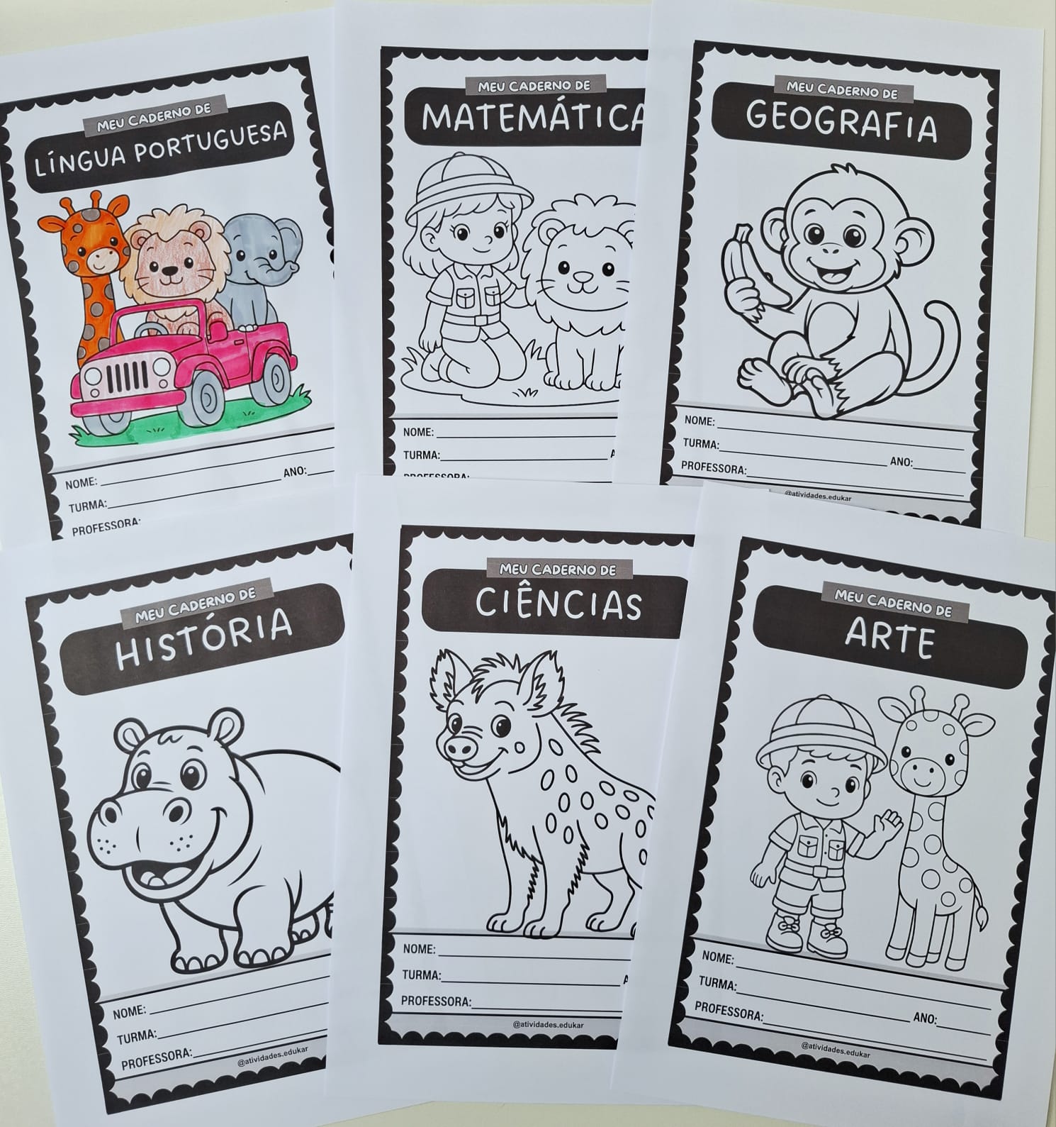 Capinhas de caderno - 5 opções de temas - Imagem 7