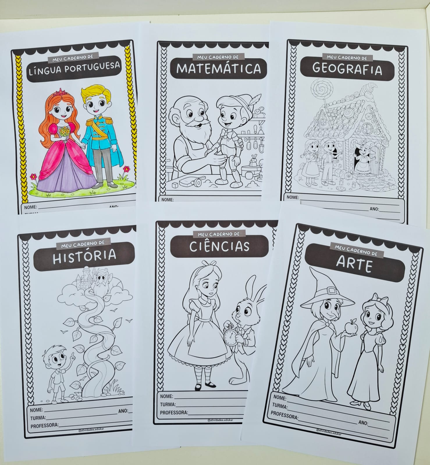 Capinhas de caderno - 5 opções de temas - Imagem 5
