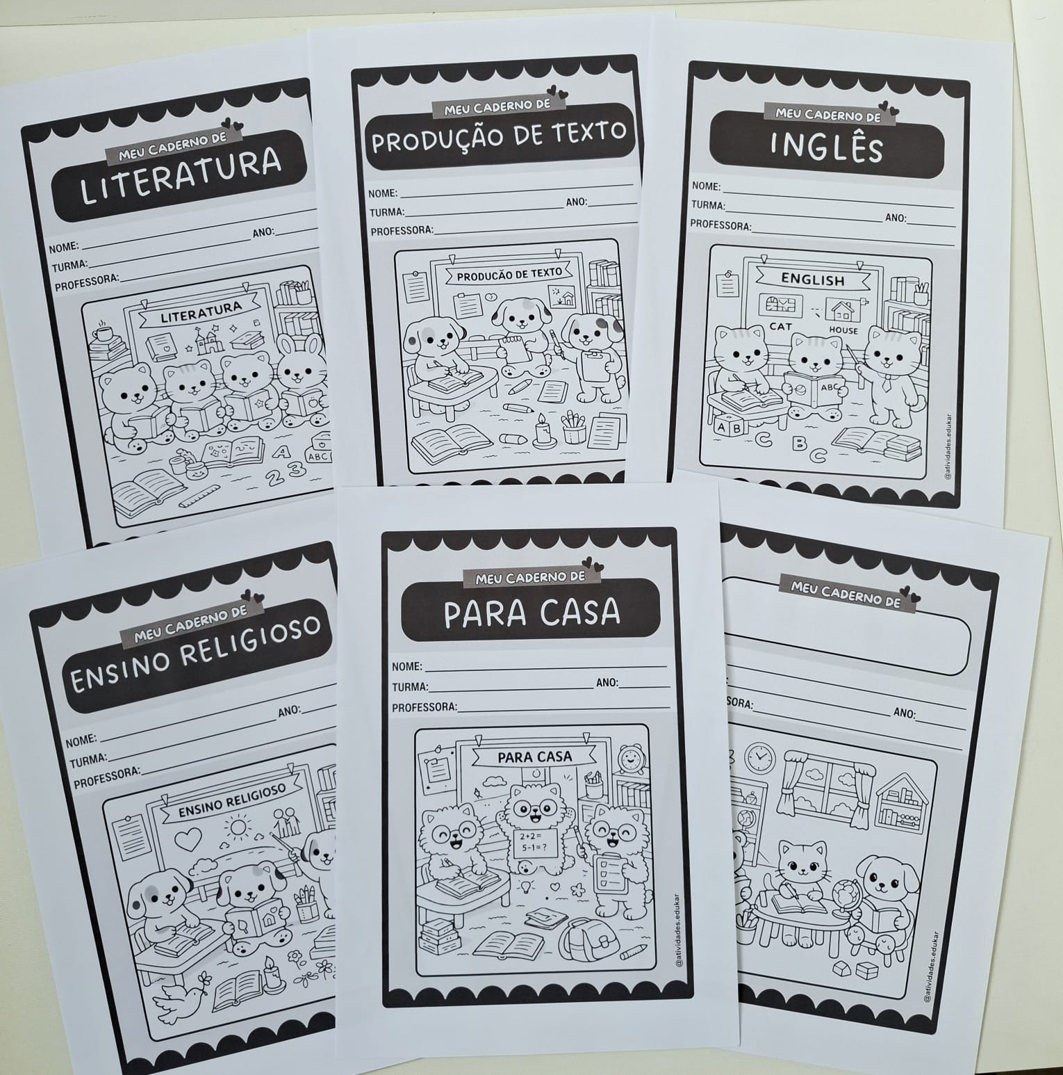 Capinhas de caderno - 5 opções de temas - Imagem 4