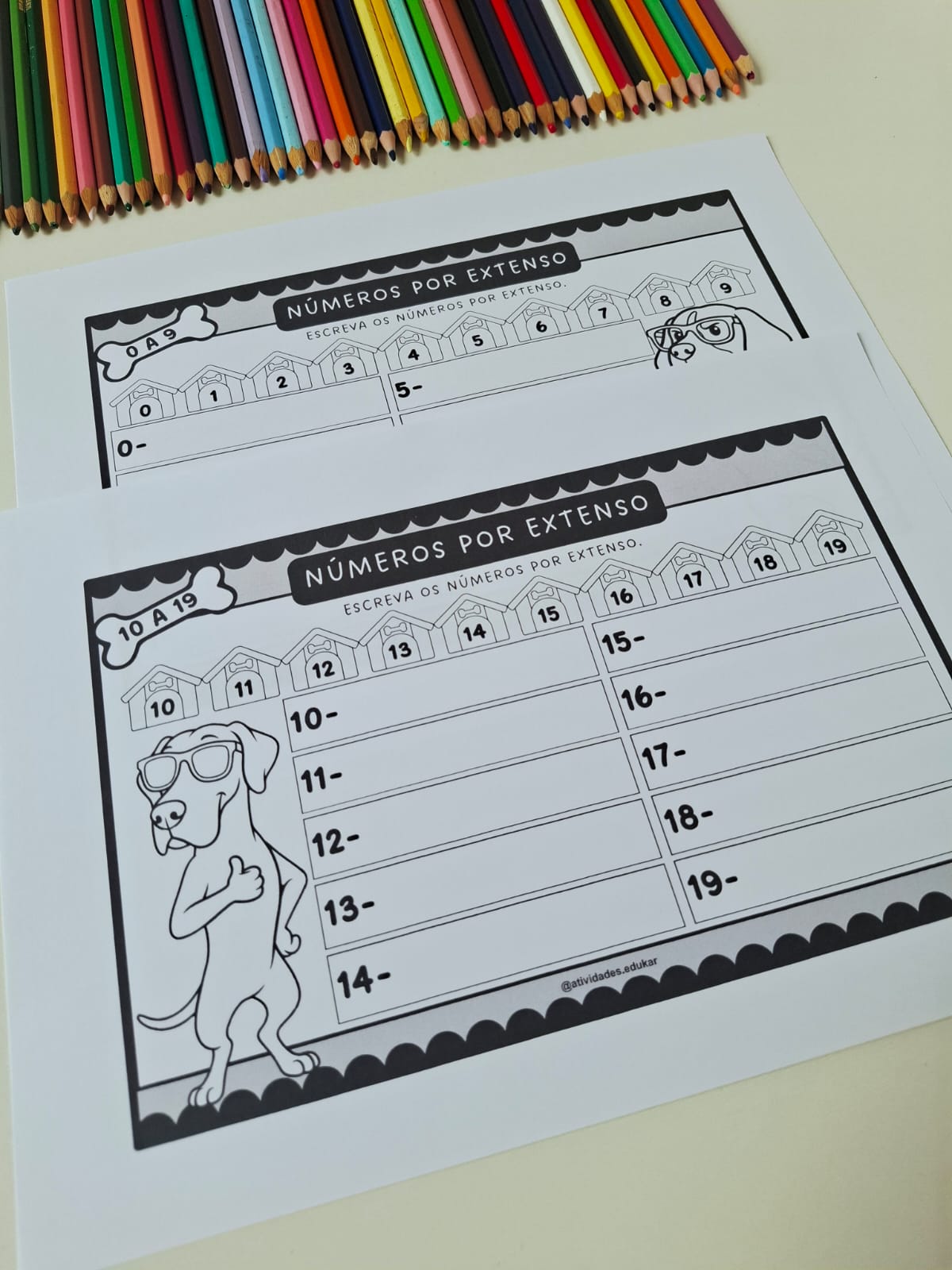 Números por Extenso até 100 – Dogs - Imagem 2