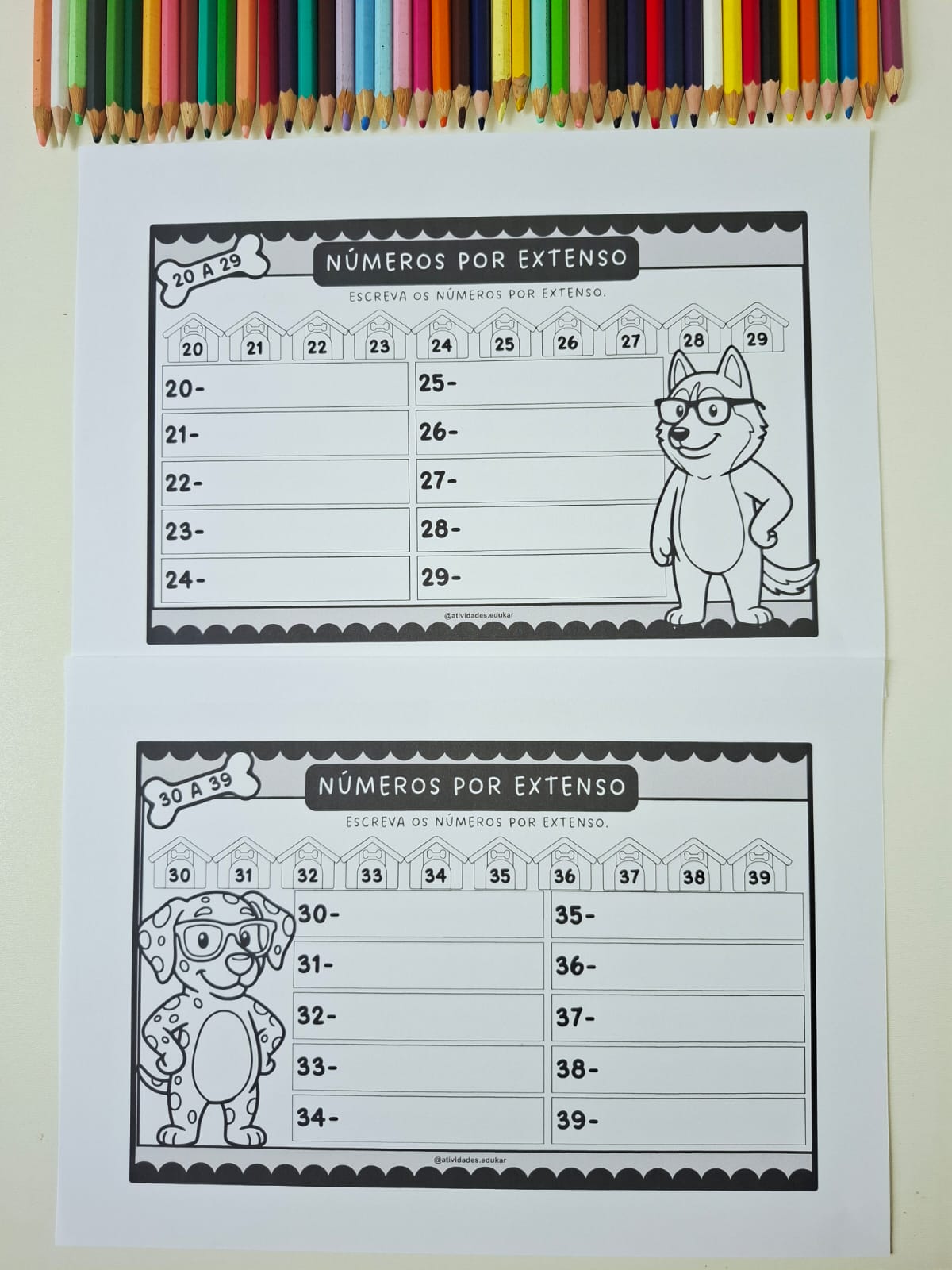 Números por Extenso até 100 – Dogs - Imagem 3
